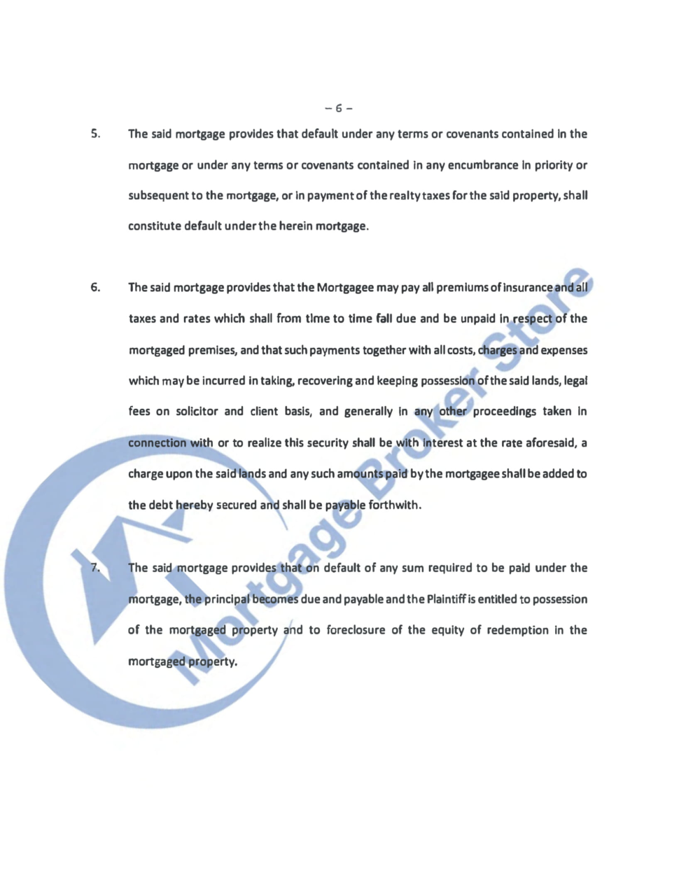 Ontario Statement of Claim_Foreclosure_EXAMPLE_1_Page_6 980x1277