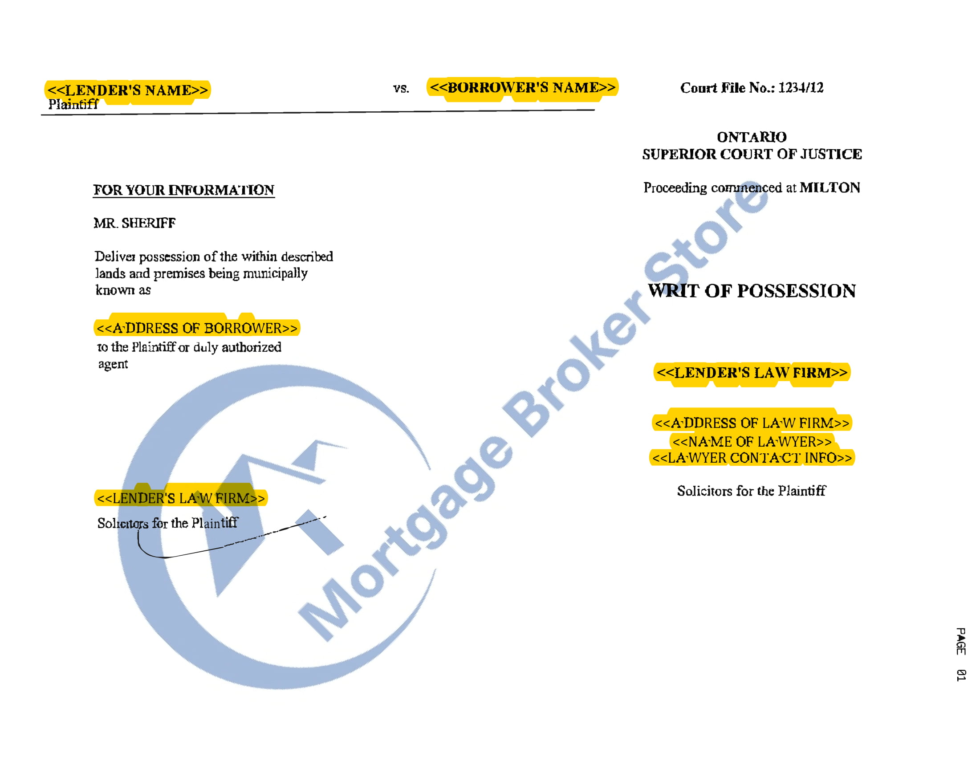 Ontario Writ of Possession_EXAMPLE_1_Page_3 980x757