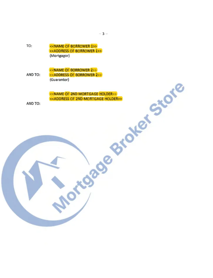Ontario Statement of Claim Foreclosure Example 1 - page 3 thumbnail